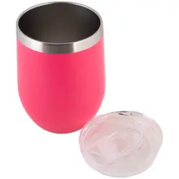 300ml Double Wall Pink Open